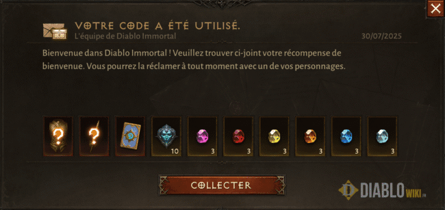 code promo du 30.07.25