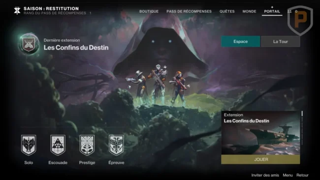 Portail Destiny 2 Fer et Cendres