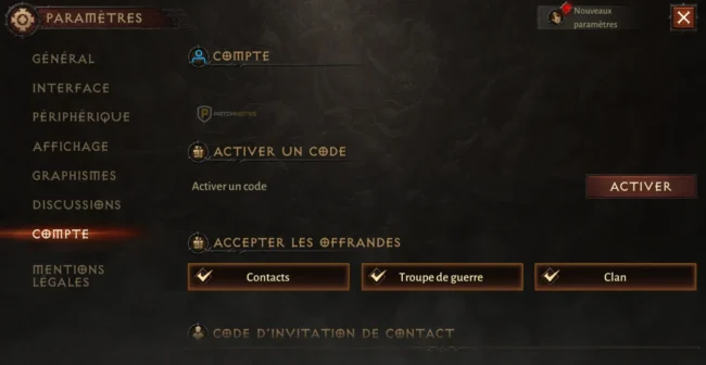 Comment activer un code promo sur Diablo Immortal