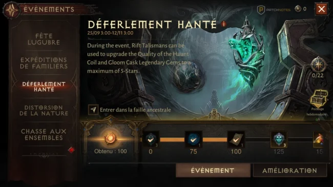 Diablo Immortal : Déferlement hanté (Guide) 1 Diablo Immortal Déferlement hanté