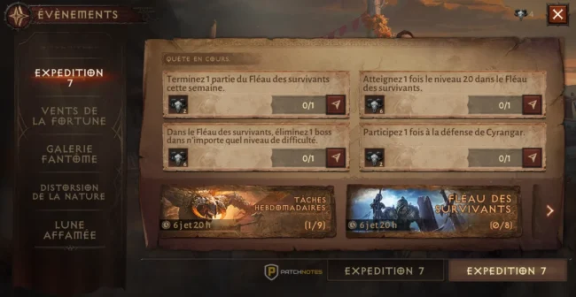 Diablo Immortal : Évènement Expédition 7 (Guide)