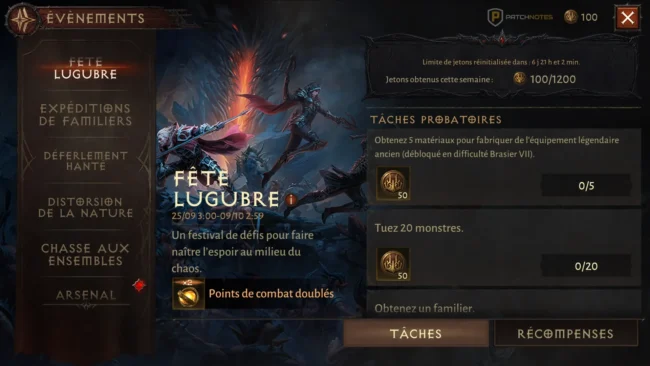 Diablo Immortal : Fête lugubre