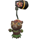 Porte-bonheur Hula-ours