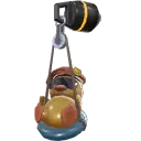 Porte-bonheur Canard sur balançoire