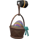 Porte-bonheur Œuf dans un panier