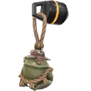 Porte-bonheur Grenouille à chapeau