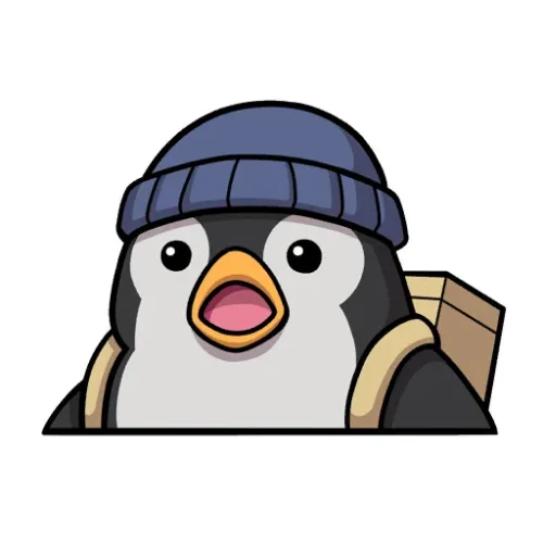 Graffiti Pengouin surpris