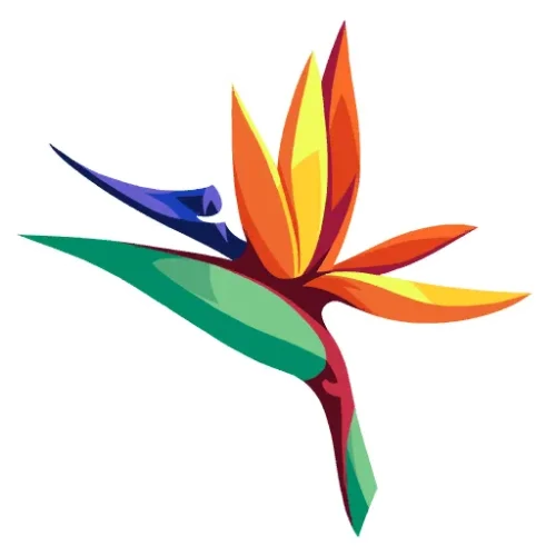 Graffiti Grue florale