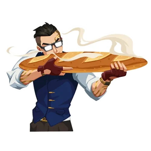 Graffiti Baguette chargée