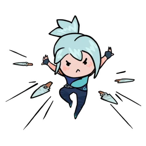 Graffiti Tempête de lames gribouillée