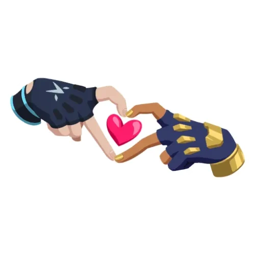 Graffiti Cœur avec les doigts