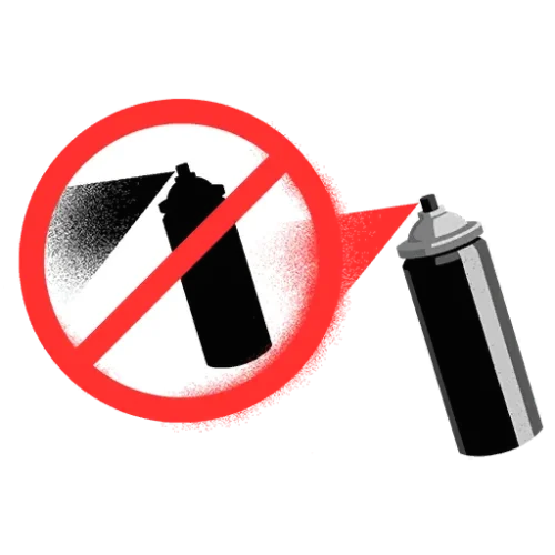 Graffiti Graffitis interdits