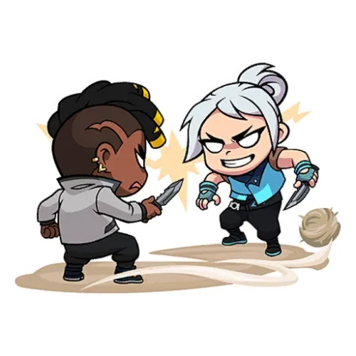 Graffiti Duel de couteaux