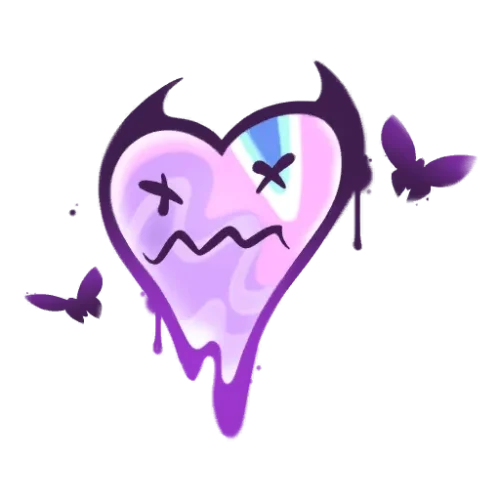 Graffiti Cœur chagrin