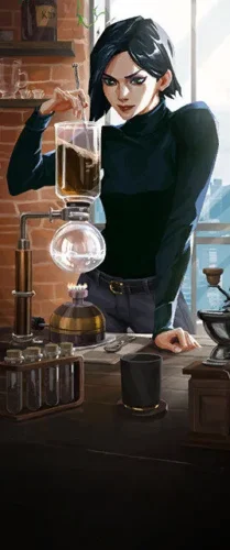 Carte Cafetière à siphon