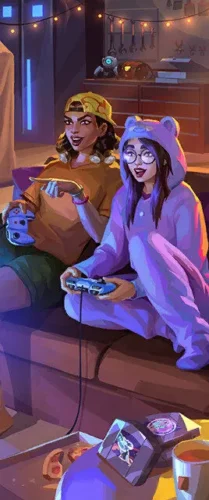 Carte Jour de duo : soirée gaming